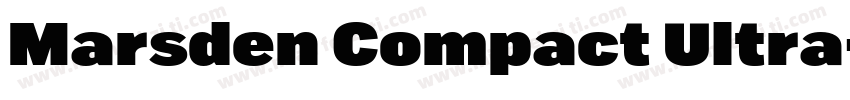 Marsden Compact Ultra字体转换